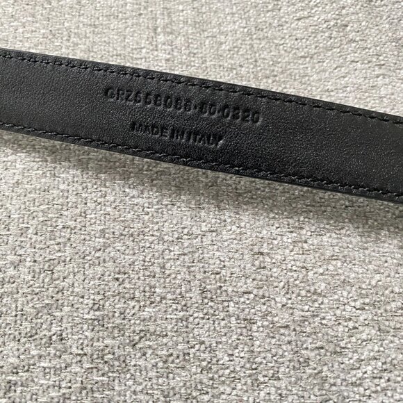 Saint Laurent YSL Monogram Slim Leather Belt 80 - Picture 5 of 6